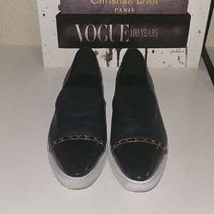 Karl Lagerfeld Gold and Black Sneakers with Modern Design